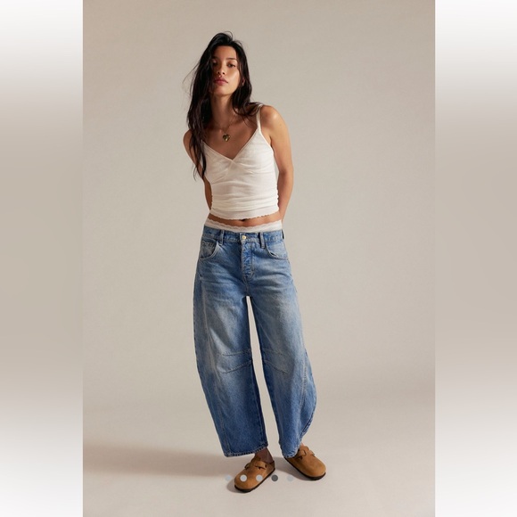 Free People Denim - We the Free Good Luck Barrel Jeans
